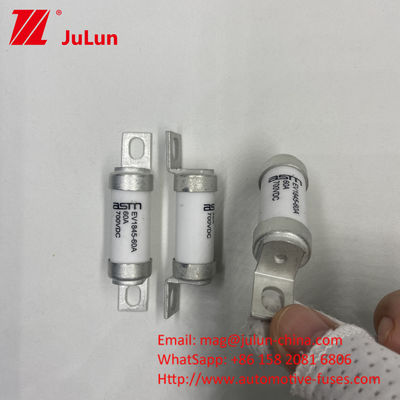 80A 700VDC M6 10kA Fusiles de capacidad de ruptura para la carga de automóviles eléctricos de CC