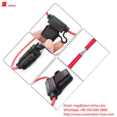 Bloque de soporte de fusible de nylon para automóviles con un solo / doble polo 30A-500A 32V