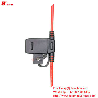 Receptor de fusibles para componentes de automóviles Tipo de fusible 32V Corruptor de voltaje nominal de larga duración de contacto de cobre PVC retardante de llama
