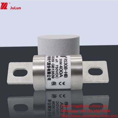 200A 250A 300A -400A Vehículo eléctrico tornillo de fusible M8 M6 Método de montaje Terminal Tipo de fusible de energía 750VDC