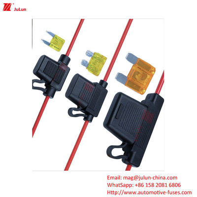 Calidad media, pequeña, grande con soporte de fusible impermeable al plomo/interruptor de circuito de material de carcasa de nylon de voltaje nominal 32V Aplicaciones automotrices/vehículos eléctricos/autobuses