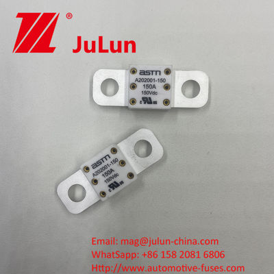 ASTM A202001 100A 150VDC Fusiles cerámicos para automóviles para protección de cortocircuito en cargadores de automóviles y otras especificaciones