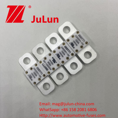 A202001-500A 150VDC Fusiles de cerámica para automóviles 100A 150A 200A 250A 300A 350A Recomendado Torque ajustado 11-13N · m Para el modo de instalación M8