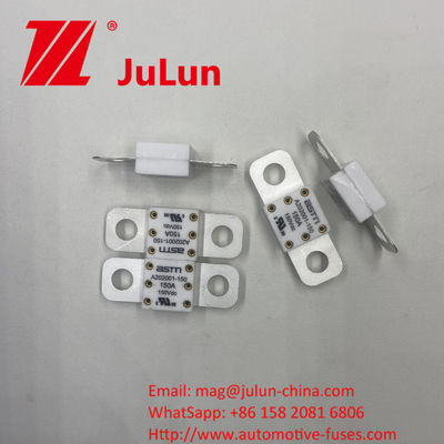 A202001-300A Fusiles cerámicos para automóviles de 150VDC con corriente eléctrica de 100A 150A 200A 250A 300A 350A 400A 500A y distancia de agujero de 39 mm