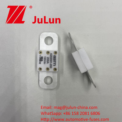 ASTM A202001-100A 150VDC Fusiles cerámicos para automóviles de tamaño pequeño Recomendado Torque ajustado 11-13N·m para M8 Protección de cortocircuito nominal de alta corriente