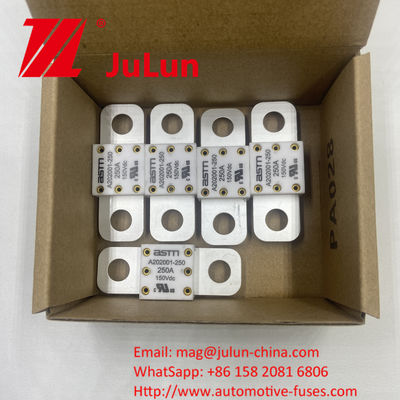 250A 150VDC A202001 ASTM Cerámicas de seguridad para automóviles para cargadores de automóviles y etc. hechas de cobre cerámico plata cuarzo oro de arena
