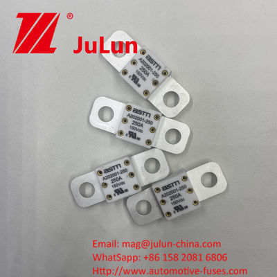 Almacenamiento de energía para automóviles A202001 150A 150VDC Conversión de potencia Aplicación Fusiles cerámicos para automóviles Nombrados a 150VDC 16-20KA 400A 500A