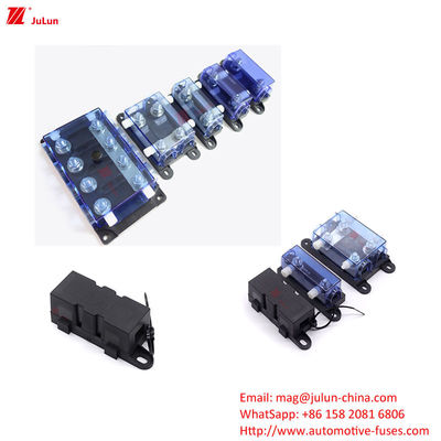Diseño a prueba de polvo del soporte de fusible negro para automóviles M5M6M8 tornillo de apoyo ANM ANS AML perno tipo enchufe hecho de latón de aleación de zinc
