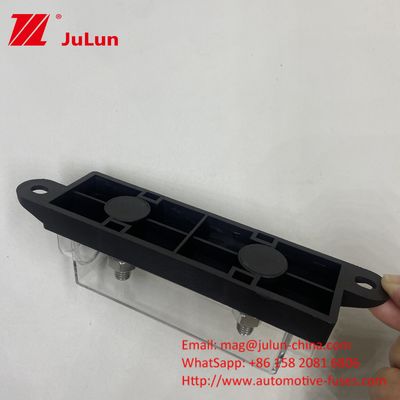 ANL Diseño a prueba de polvo de pernos soporte de fusibles para automóviles negro azul oro transparente