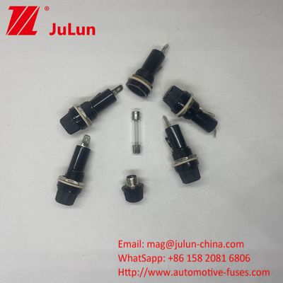 6x30 6x32mm Panel montado en el soporte de fusibles de automóviles bayoneta tipo 10A 20A 250V Base del bloque de fusibles de PCB