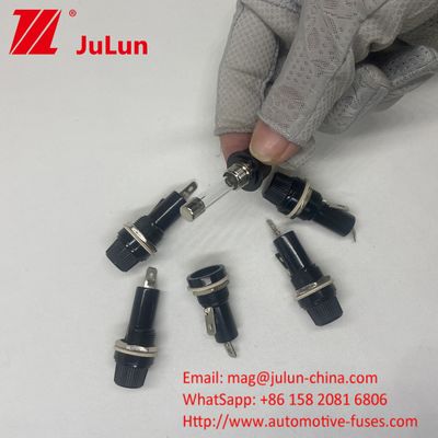 5*20mm 6X30mm porta fusibles de vidrio para automóviles 12mm 15A 125V 10A 250V