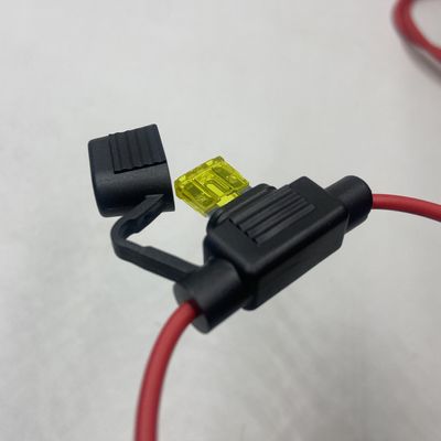 UL caja de fusibles de cuchilla en línea a prueba de agua estándar / enchufe medio en el soporte de fusibles de automóviles con 22awg 20awg 18awg 16awg 14awg 12awg 10awg