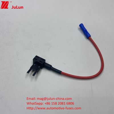 Adaptador de enchufe estándar Mini Tap Car Fuse Holder 10A/15A/20A Latón de latón de cobre recubrimiento simple espiral