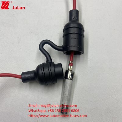 Con cable de alambre UL IP68 impermeable portafusibles en línea Componentes de fusibles para fusibles cerámicos de vidrio de 5 * 20 6 * 32 mm