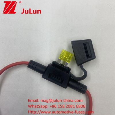 12V de automóviles ATC portafusibles de cuchillas de automóvilesTap en línea Mini portafusibles con 10 cables de calibre