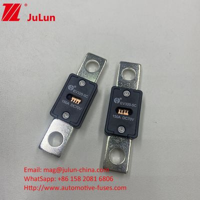 EV320-5X 80A 70VDC SINOFUSE Cerámica Fusiles para automóviles de pequeño tamaño Protección de cortocircuito Cobre Plata Cuarzo Arena Oro