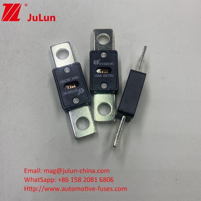 EV320-5X 80A 70VDC SINOFUSE Cerámica Fusiles para automóviles de pequeño tamaño Protección de cortocircuito Cobre Plata Cuarzo Arena Oro