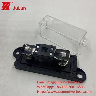 32V Panel a prueba de agua montado ANM Cerrojo en el portador de fusible Bloque M8 Base gruesa Capa de PC clara para auto vehículo barco