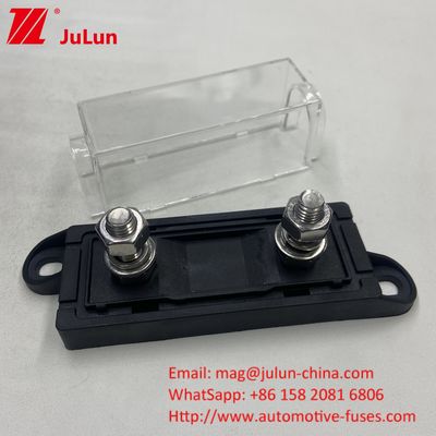32V Panel a prueba de agua montado ANM Cerrojo en el portador de fusible Bloque M8 Base gruesa Capa de PC clara para auto vehículo barco