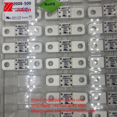 A202008 125VDC 100A Automóvil DC Fusiles de carga de automóviles eléctricos para EV Distancia de agujero 50,8 mm