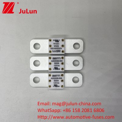 Fusiles de baterías de automóviles ASTM 50.8 Distancia entre 2 agujeros 200A 125VDC 20KA