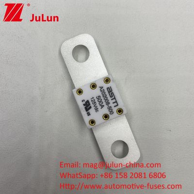 Fusiles cerámicos para baterías de automóviles de metal ASTM 400A 125VDC para la industria automotriz 68*17.7*12mm