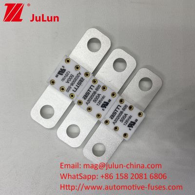 Fusiles cerámicos para baterías de automóviles de metal ASTM 400A 125VDC para la industria automotriz 68*17.7*12mm