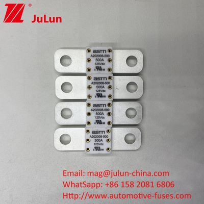 Capacidad de ruptura alta 350A 125Vdc Fuse EV Tamaño pequeño Protección de cortocircuito de alta corriente nominal