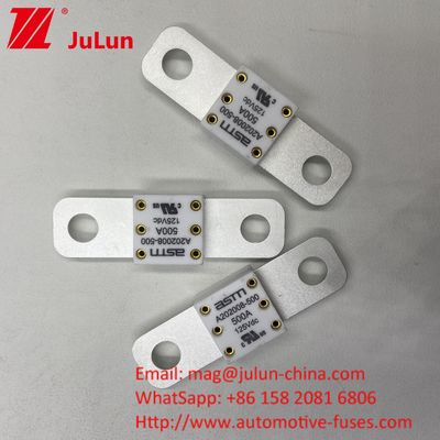 150A 125VDC Cuchilla de construcción de cerámica AMG Batería de automóvil fusible Mega y metal