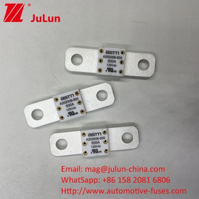 Fusiles cerámicos para baterías de automóviles A202008 250A 125VDC para vehículos eléctricos
