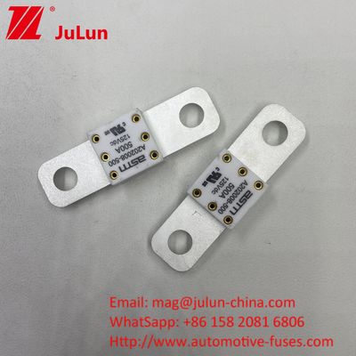 Fusiles cerámicos de baterías de automóviles de 350A 125VDC con alta capacidad de ruptura inferior a 125Vdc