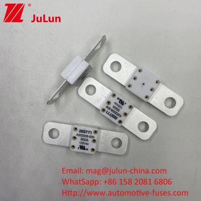 300A 125VDC Fusiles de batería de automóviles para vehículos eléctricos de tamaño pequeño con alta corriente nominal para protección contra cortocircuito