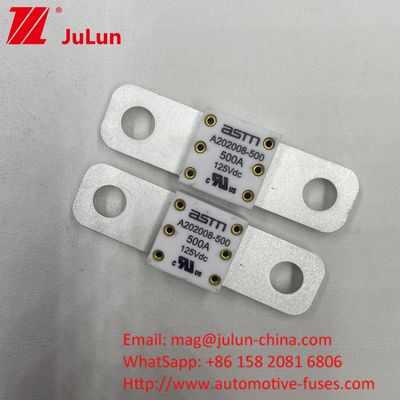 125VDC 150A A202008 Fusiles de carga rápida para vehículos eléctricos para vehículos de transporte 100A 150A 200A 250A 300A 350A 400A 500A