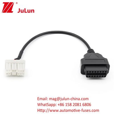 Tesla Modelo S/X OBD2 12PIN Cables de conversión de diagnóstico de cables de cableado para automóviles