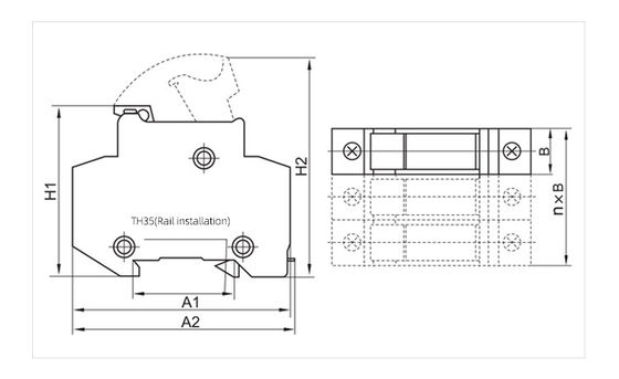 32a Cuerpo de fusible Portador de fusible cilíndrico AC 500V Compatibilidad 10*38 RT18-32 (X) Serie de fusibles de baja tensión