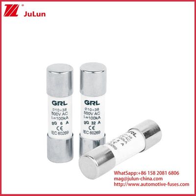 15A 1000VDC Fuse Link Solar GPV DC Fuse 10*38mm 32A Calificación para protección eléctrica en sistemas fotovoltaicos para su uso con carcasa de fusibles