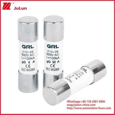 15A 1000VDC Fuse Link Solar GPV DC Fuse 10*38mm 32A Calificación para protección eléctrica en sistemas fotovoltaicos para su uso con carcasa de fusibles