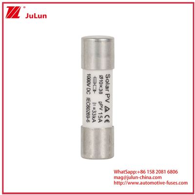 15A 1000VDC GPV Fuse 10*38 para sistemas de energía solar IEC60269-6