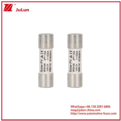 15A 1000VDC GPV Fuse 10*38 para sistemas de energía solar IEC60269-6