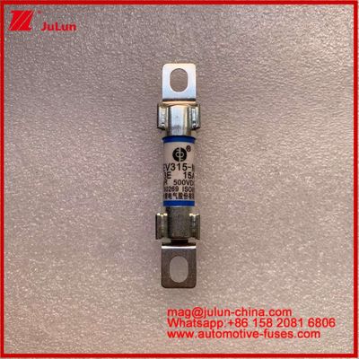 Energía EV 10*38mm Fusiles tubulares EV315-M 3E 15A 500VDC para vehículos eléctricos Instalación de tornillo Cumple con las normas JASO D622