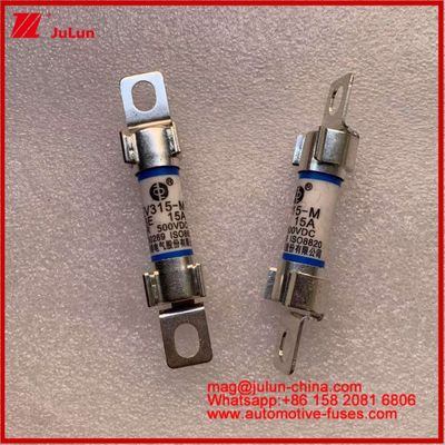 Energía EV 10*38mm Fusiles tubulares EV315-M 3E 15A 500VDC para vehículos eléctricos Instalación de tornillo Cumple con las normas JASO D622