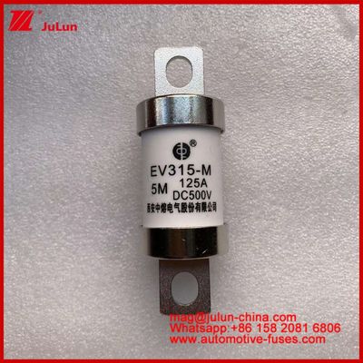 EV315-M 5M 125A HS 500VDC Camión Pesado Tubular Vehículo Eléctrico Fuse Cobre constante con categoría de uso EV