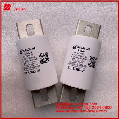 Vehículo eléctrico 500A 750VDC Potencia de accionamiento 800A RS309-MF S Carretera Tubular Almacenamiento de energía cerámica y sistemas de energía Cargadores Cables Dispositivos y equipos automotrices 50KA