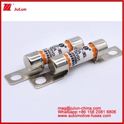 EV322 3EL 32A DC700V Fuse cerámico tubular tamaño compacto protección contra cortocircuito de alta corriente nominal
Capacidad de ruptura alta a 100 Vdc/125 Vdc