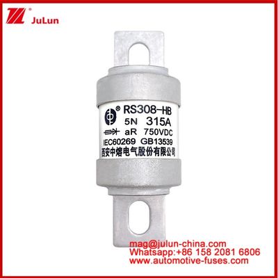 M6 5N 315A AR 750VDC-1 Vehículo eléctrico Tracción de fusibles Conversión de energía carémica tubular Almacenamiento de energía Cargador a bordo