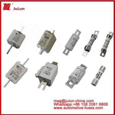 RS309-MD-125A Fusiles automáticos de cerámica 500VAC200KA 500VDC 50KA AR DC Rendimiento Estructura de conexión de pernos tubulares de automóviles