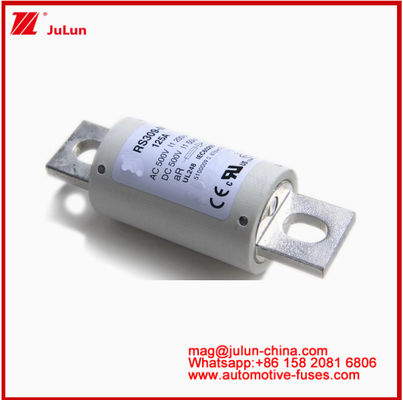 RS309-MD-125A Fusiles automáticos de cerámica 500VAC200KA 500VDC 50KA AR DC Rendimiento Estructura de conexión de pernos tubulares de automóviles