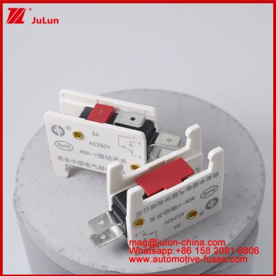 WDK-Y 5A 250V Micro Switch Fuse de montaje de automóviles para vehículos EV / HEV Base de fusibles especialmente diseñada para el vehículo Situación