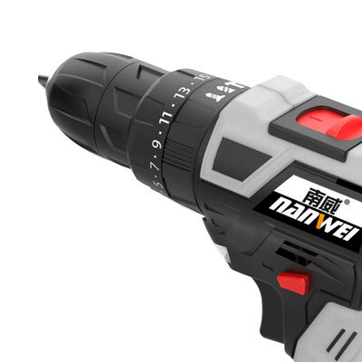 Batería de litio Perforación inalámbrica Herramientas eléctricas de mano Perforaciones de impacto de potencia de soporte Peso único 3 kg Velocidad máxima 1350RPM / MIN