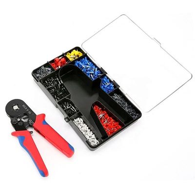 Conveniente versátil Mini Cables Ferrule Terminal Tubular Crimping Plier Kit 1200pcs Eléctrico del hogar aislado